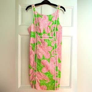 Lilly pink and green summer dress.